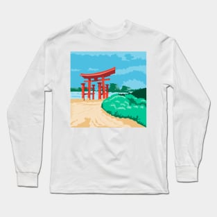 Torii Japanese Gate WPA Long Sleeve T-Shirt